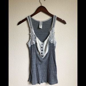 Free People tuxedo tank top